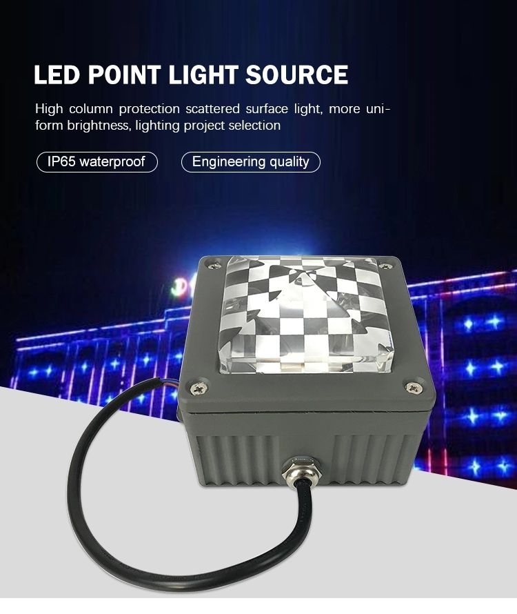 smart colorful factory amusement rgbw square 5w led pixel module point light (1)