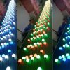 Zewnętrzne oświetlenie sceniczne dj dmx rgb LED solidna kurtyna kulowa z efektem 3D (9)