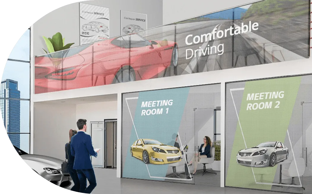 clear glass led wall (1)